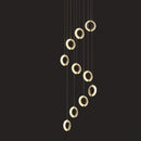 GobekUsa Crystal Gold LED Chandelier Modern Luxury Ceiling Lamp