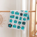 GobekUsa Kids Cartoon Face Towels - Set of 3 | Cats Print | 100% Cotton | 25*50cm