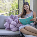GobekUsa 3D Succulent Cactus Flower Throw Pillow - Handcrafted Lavender Decor