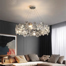 GobekUsa Crystal LED Chandelier: Modern Nordic Style Luxury Pendant Light for Living, Bedroom, Dining Room
