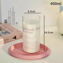 GobekUsa Korean Glass Cups - 350ml Heat-resistant Drinking Glasses for Coffee, Tea, Milk, Beer, Water