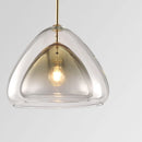 GobekUsa Gradient Glass Pendant Lamps: Luxury LED Chandeliers for Bedroom and Restaurant