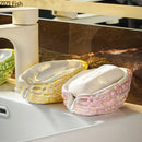 GobekUsa Bitter Gourd Ceramic Soap Dish - Bathroom Accessories Drainage Rack & Storage Container