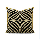 GobekUsa Gold Zebra Pattern Jacquard Pillow Cover - Modern Luxury Decor