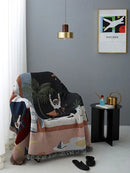 GobekUsa Knit Sofa Blanket: Modern Nordic Design Throw Blanket
