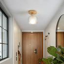 GobekUsa LED Ceiling Lamp Modern Style Wood Glass Luminaria