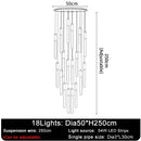 GobekUsa LED Chandelier: Modern Staircase & Kitchen Pendant Light for Home Decoration
