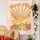 GobekUsa 70s Girl Sunset Tapestry Wall Hanging for Boho Living Room Bedroom Decor