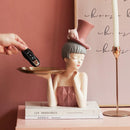 GobekUsa Elegant Woman Bust Sculpture Tray | Modern Home Decor Living Room Decorations