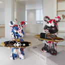 GobekUsa Graffiti Bear Figurine: Modern Table Decor & Key Storage Sculpture