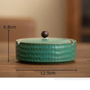 GobekUsa Ceramic Ashtray with Lid - Stylish Smoking Accessories for Home and Office