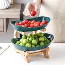 GobekUsa 3-Layer Table Plates Set: Dinnerware, Fruit Bowl, Snack Stand, Cake Plate, Salad Bowl