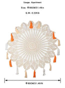 GobekUsa Cotton Macrame Tassel Wall Hanging Tapestry or Tablecloth