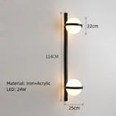 GobekUsa Art Deco White Acrylic Ball Wall Lights with 3-Mode Dimming