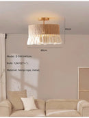 GobekUsa Hemp Rope E27 LED Pendant Lights Chandelier Lighting - Nordic Minimalism