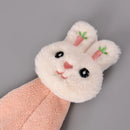 GobekUsa Cartoon Rabbit Coral Fleece Hand Towel: Soft, Absorbent, Quick-Dry Terry Towel