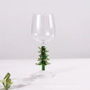 GobekUsa Christmas Glass Goblet Set: Festive Cocktail Drinkware for Decoration and Gifting