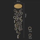 GobekUsa LED Pendant Lights: Modern Simplicity for Living Room, Dining Area, Staircase Chandelier
