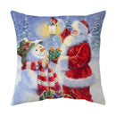 GobekUsa Christmas Cushion Cover Set - Festive Xmas Decor for Living Room Sofa