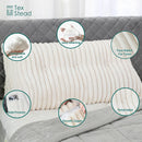 GobekUsa Headboard Wedge Pillow - Triangular Bed Rest Support & Reading Bolster