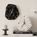 GobekUsa Crystal Geometric Wall Clock for Living Room Decor