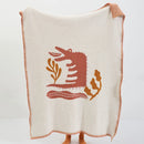GobekUsa Kawaii Crocodile Pattern Throw Blanket