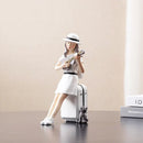 GobekUsa Kawaii Girl Figurine Sculpture for Room Decor and Desk Accessories
