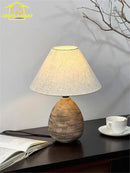 GobekUsa Ceramic Jar LED Table Lamp for Zen Art Decor in Living Room