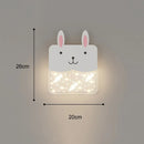 GobekUsa Kids' Room Cartoon Wall Lamp: Cute LED Lighting for Bedroom, Aisle, Bedside