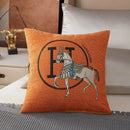 GobekUsa Cotton Home Logo Cushion Cover Throw Pillow Cover House Decor Fur Living Room