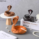 "GobekUsa Cobra Ashtray: Resin Office Smoking Accessories & Weed Ashtray Gift for Boyfriend"