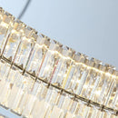 GobekUsa Gold Crystal Ceiling Light Ring LED - Modern Luxury Indoor Home Lighting
