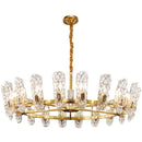 GobekUsa Glass LED Ceiling Chandelier for Living Room Bedroom Restaurant Hotel Kitchen Luxe Lighting