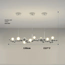 GobekUsa Dimmable LED Hanging Pendant Light for Living Room - Gold Silver Luminaire