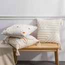GobekUsa Ivory Tufted Cushion Cover for Home Decor, Living Room, Sofa, Bedroom