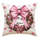 GobekUsa Christmas Pillowcase: Santa Claus Snowman Print for Living Room Sofa Decor