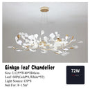 GobekUsa Gold Branches Chandeliers with Porcelain Leaves Pendant Light - Luxury Living Room Decor