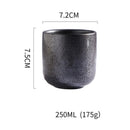 GobekUsa Coarse Ceramic Tea Cup Set - 250ml Originality Coffee Mug