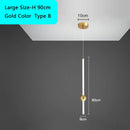 GobekUsa Black Gold Ceiling Pendant for Bedside Bedroom LED Modern Hanging Light