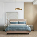 GobekUsa Gold LED Chandelier: Modern Hanging Light for Dining Room & Bedroom