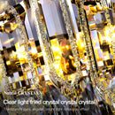 GobekUsa Crystal Chandelier: European Designer Style for Living Room, Bedroom & Dining Room
