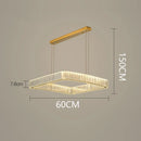 GobekUsa Crystal Chandelier: Luxury Living Room & Bedroom Pendant Light