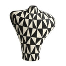 GobekUsa Geometric Diamond Ceramic Vase for Home Decoration and Flower Arrangement