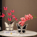 GobekUsa Butterfly Ceramic Vase: Home Decor Flower Arrangement Figurine Butterfly Flowerpot