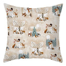 GobekUsa Christmas Soft Plush Cushion Cover Cute Rabbit Deer Pillowcase 45x45cm