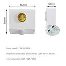 GobekUsa Infrared Motion Sensor E27 Holder: Adjustable Time & Sensitivity
