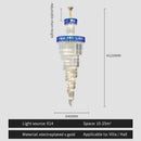 GobekUsa Crystal Chandelier: Elegant Villa Living Room Lighting