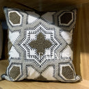 GobekUsa Leaf Embroidered Cotton Cushion Cover Set - Home Decor Pillow Covers 45x45