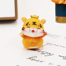 GobekUsa Lucky Tiger Figurine | New Year Fortune Symbol Home Decor Miniature