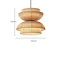 GobekUsa Japanese Wabi Sabi Fabric Pendant Light: Traditional and Creative Lighting for Dining Room